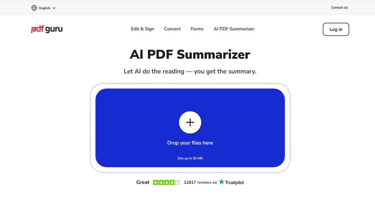 AI PDF Summarizer by PDF Guru: Faster Content Analysis logo