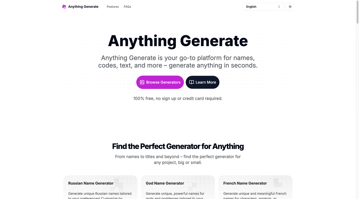 Anything Generate logo