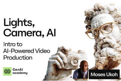 Bring stories to life with AI: create, animate, and produce your first short film in 3 sessions