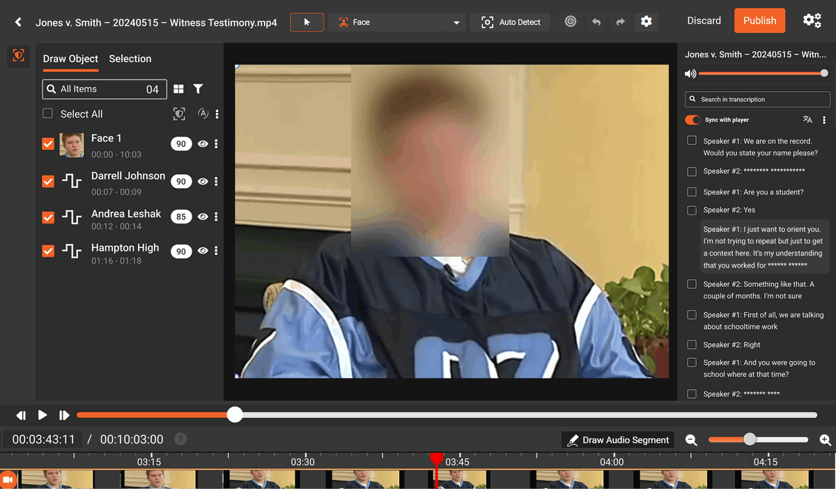 VIDIZMO Redactor logo