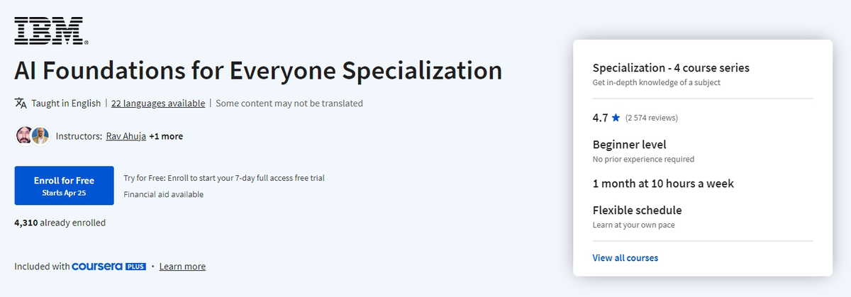 Ai Foundations For Everyone Specialization Genai Works