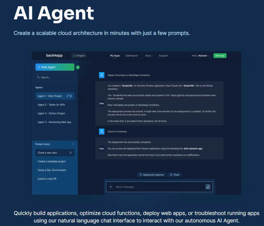 Back4app Agent logo