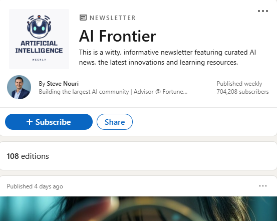 Steve Nouri Newsletter -  AI Frontier-thumbnail