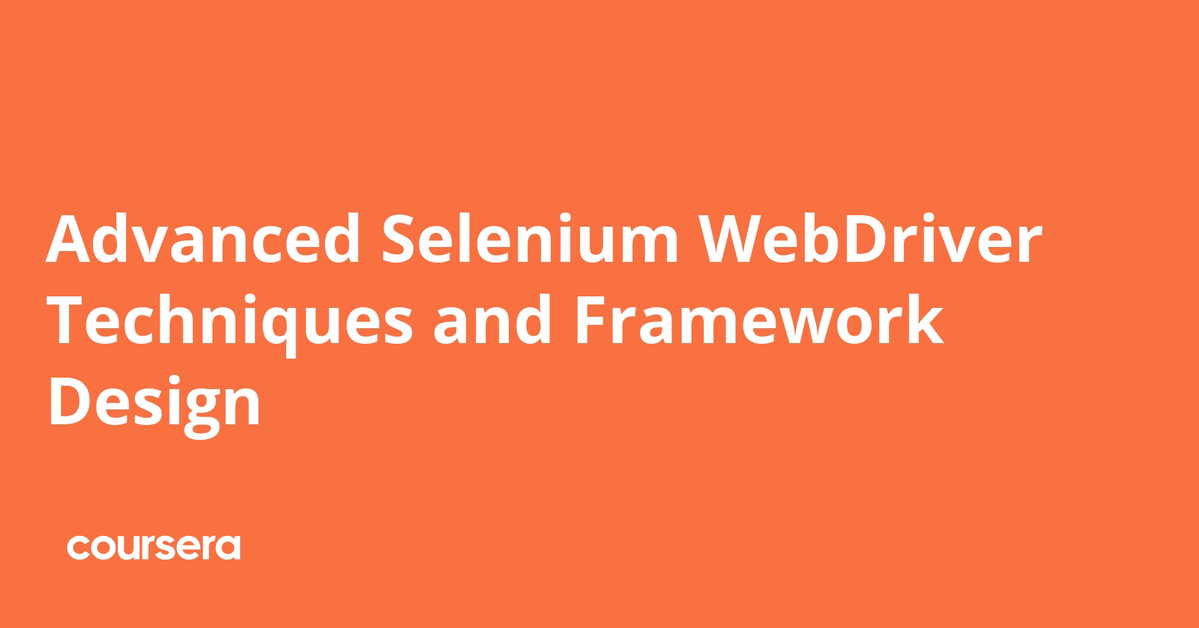 Advanced Selenium Techniques and Framework Introduction | GenAI Works