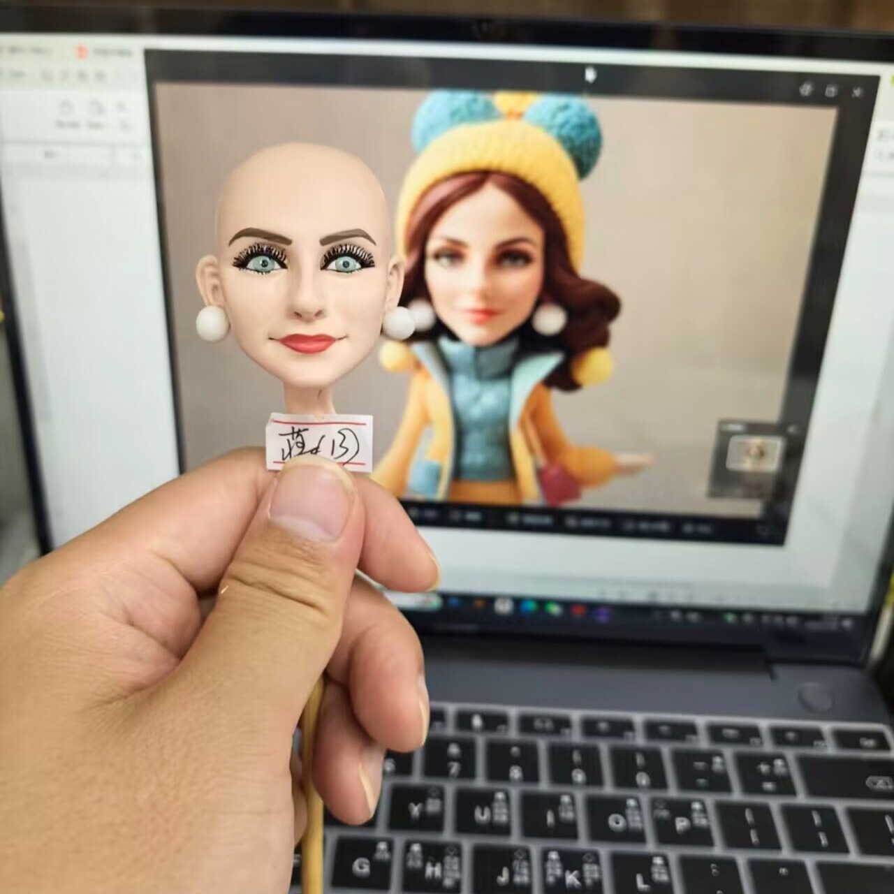 Make your own bobblehead by AI-Designed logo